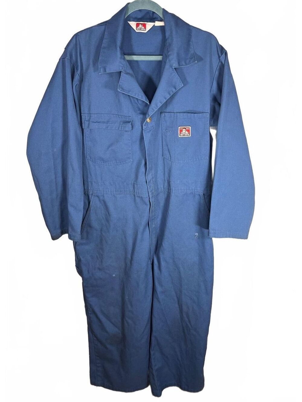 Vintage Ben Davis Coveralls USA Made Blue Workwear Streetwear Jumpsuit 44L